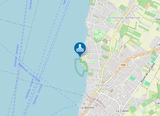 Map of POINTE A LA BISE AVAL