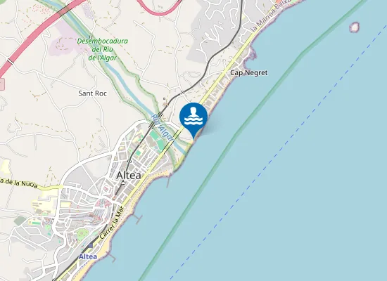 Map of PLAYA DE CAP NEGRET PM1