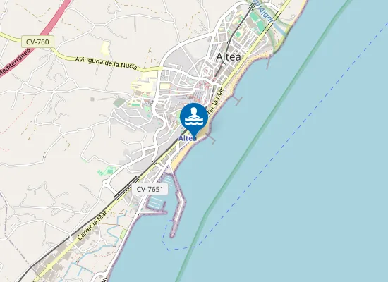 Map of PLAYA DE LA RODA PM1