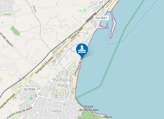 Map of PLAYA DE CAP BLANC PM1