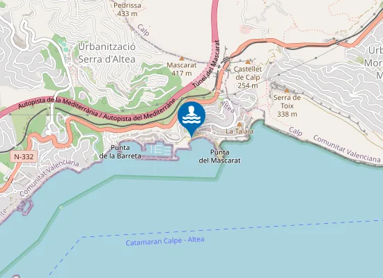 Map of PLAYA DEL MASCARAT PM1