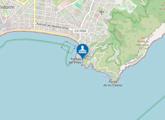 Map of PLAYA CALA DE LA ALMADRAVA PM1