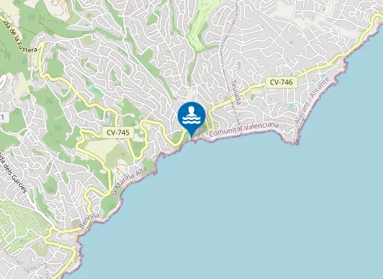 Map of PLAYA CALA DEL BALADRAR PM1