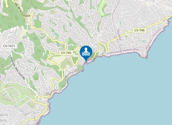 Map of PLAYA CALA DE L'ADVOCAT PM1