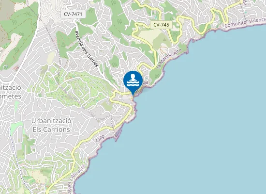 Map of PLAYA DE CALA FUSTERA PM1