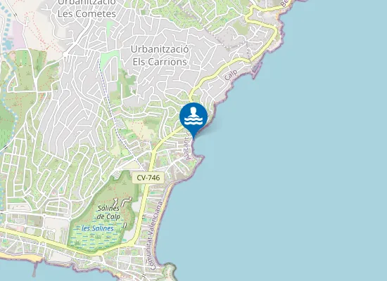 Map of PLAYA DE LA CALALGA PM1