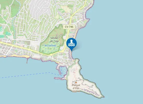 Map of PLAYA DE LA FOSSA PM1