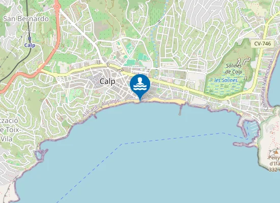 Map of PLAYA DE L'ARENAL-BOL PM1