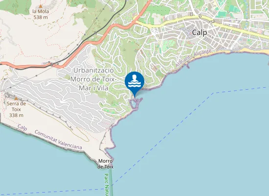 Map of PLAYA DEL PORT BLANC PM1