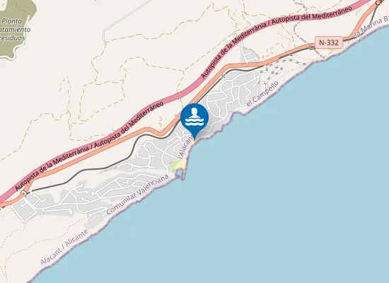 Map of PLAYA CALA LA NUZA PM1