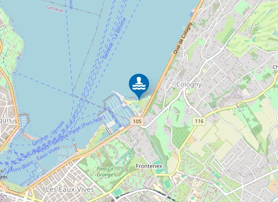 Map of GENÈVE-PLAGE