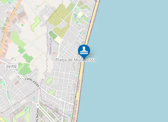 Map of PLAYA DE MUTXAVISTA PM2