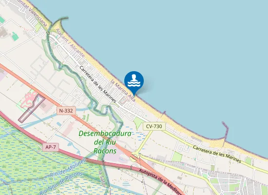 Map of PLAYA DE LES DEVESES PM1