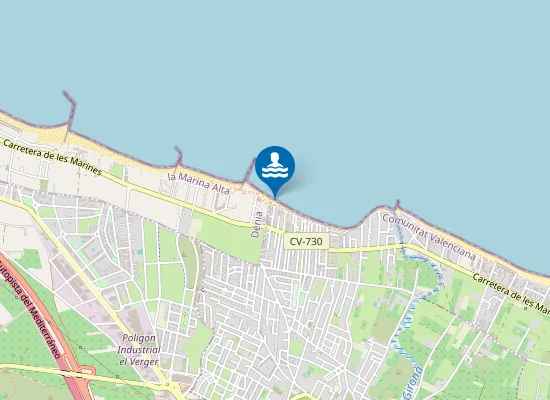 Map of PLAYA DE L' ALMADRAVA PM1