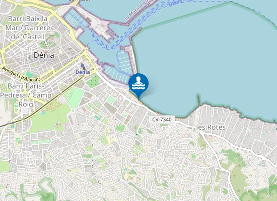 Map of PLAYA DE MARINETA CASSIANA PM1