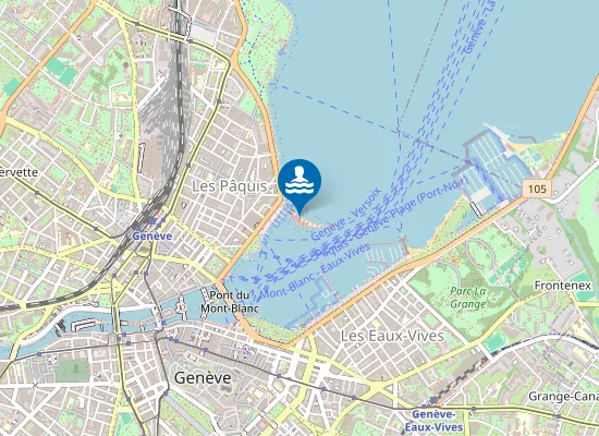 Map of BAINS DES PÂQUIS