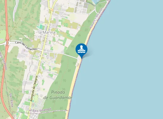 Map of PLAYA DE LA MARINA PM1