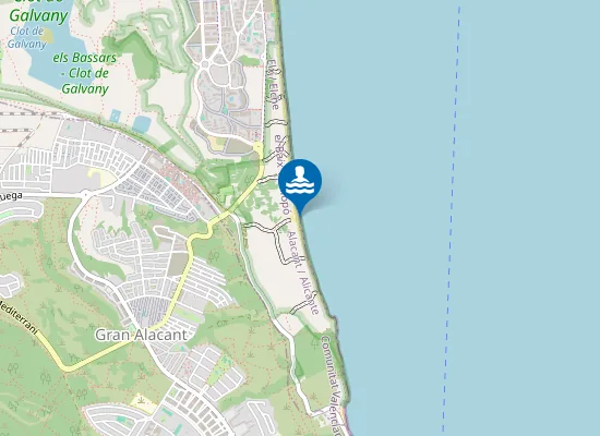 Map of PLAYA EL CARABASSI PM1