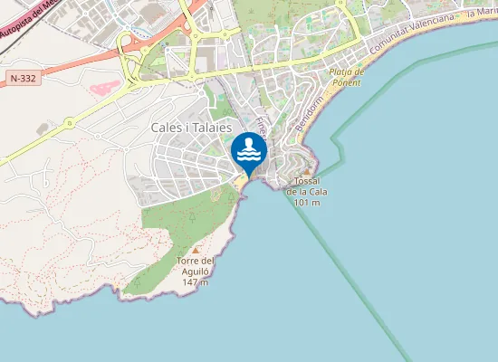 Map of PLAYA DE LA CALA PM1