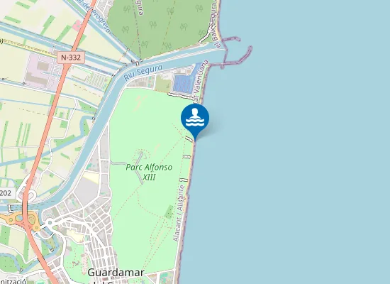 Map of PLAYA DE VIVERS PM1