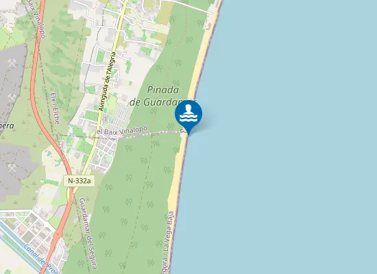 Map of PLAYA DE TUSALES PM1