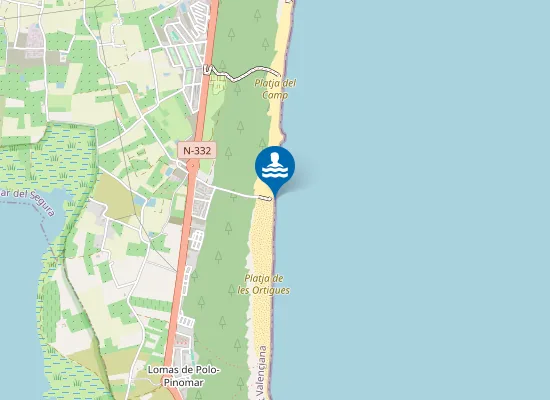 Map of PLAYA DE ORTIGUES-CAMPO PM1