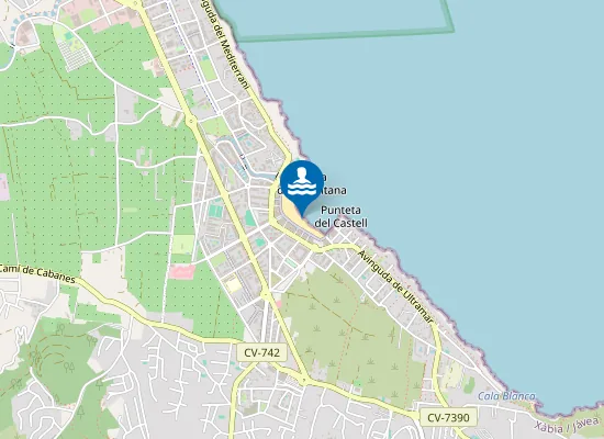 Map of PLAYA DE L' ARENAL PM1