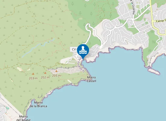 Map of PLAYA DE LA GRANADELLA PM1