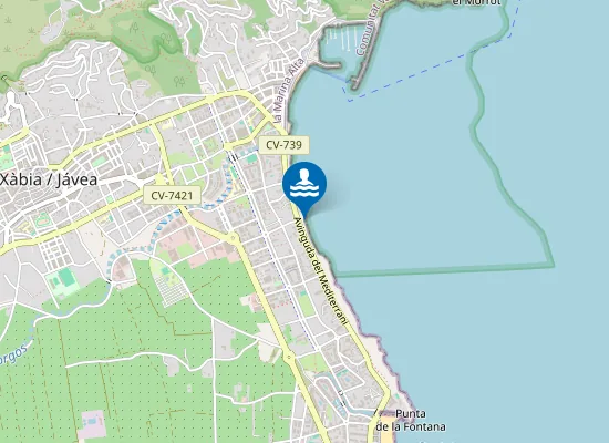 Map of PLAYA DEL MUNTANYAR I PM1