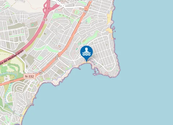 Map of PLAYA DE LA CALETA PM1