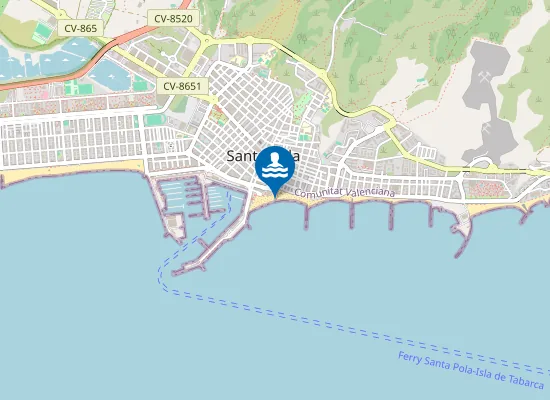 Map of PLAYA DE LLEVANT PM1