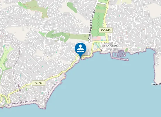 Map of PLAYA DE LES PLATGETES PM1