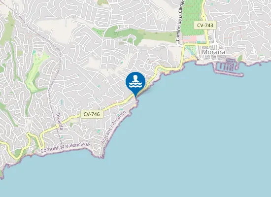 Map of PLAYA DE L'ANDRAGO PM1