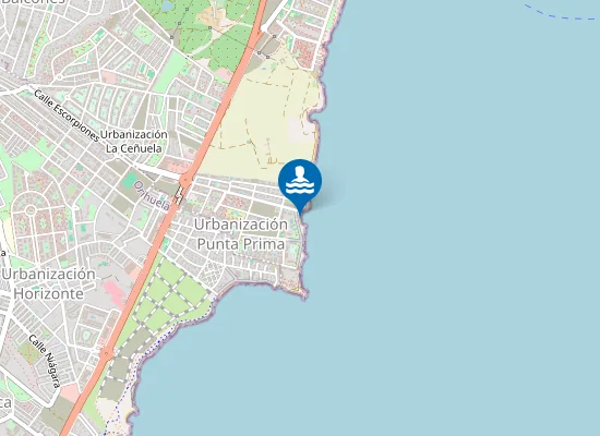 Map of PLAYA CALA DE LAS PITERAS PM1