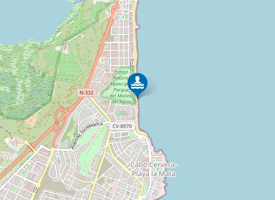 Map of PLAYA DE LA MATA PM1