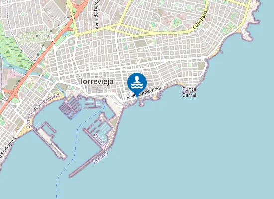 Map of PLAYA DE LAS PISCINAS DEL PASEO PM1