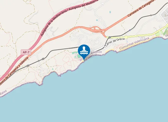 Map of PLAYA DE LA CALETA PM1