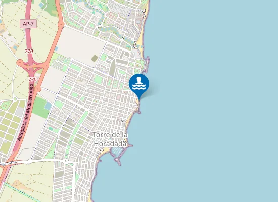 Map of PLAYA CALAS DE ROCAMAR PM1