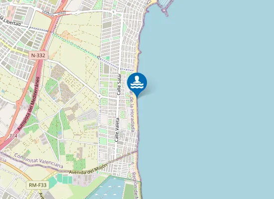 Map of PLAYA DE HIGUERICAS PM1