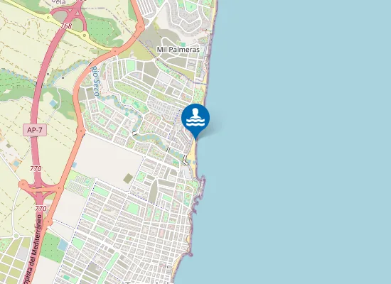 Map of PLAYA DE MIL PALMERAS PM1