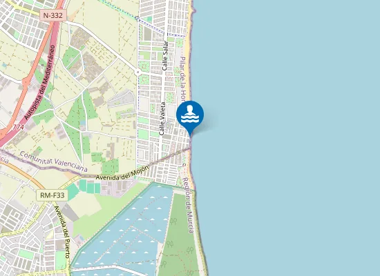 Map of PLAYA EL MOJON PM1