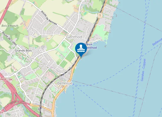 Map of BAINS DE SAUGY