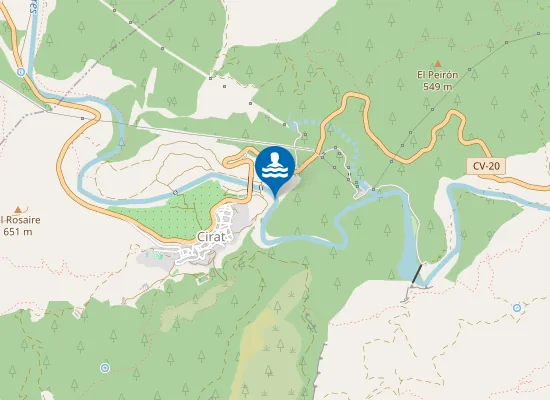 Map of RIO MIJARES CIRAT PM1