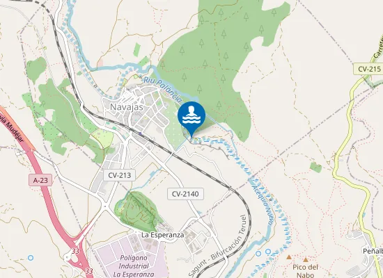 Map of Ba?Os Salto De La Novia Navajas Pm1