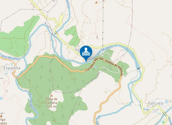 Map of PISCINA FLUVIAL MOLINO VALLAT PM1