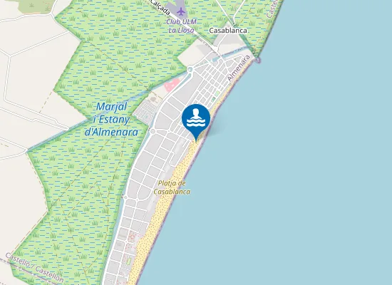 Map of PLAYA DE CASABLANCA PM1