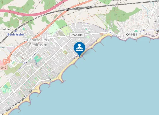 Map of PLAYA DE L'ALMADRAVA PM1