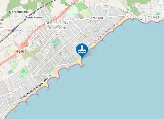 Map of PLAYA TORRE DE SANT VICENT PM1