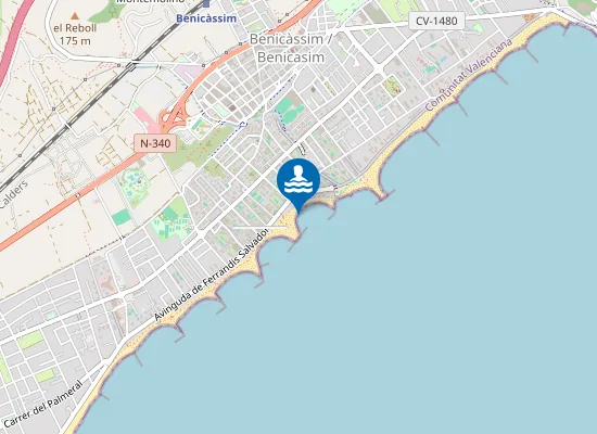 Map of PLAYA DELS TERRERS PM1