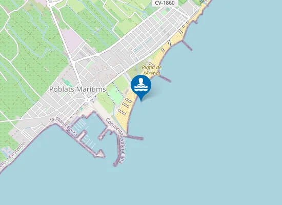 Map of PLAYA DE L'ARENAL PM2